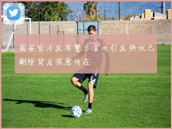 国安官方发布警示言论引发热议已删除背后深意何在